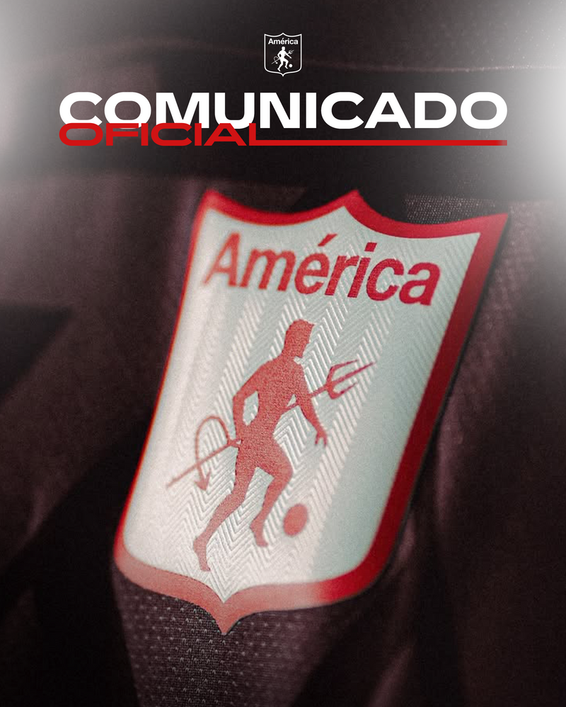 América de Cali informa a su afición y a los medios de comunicación el parte médico. Dani Rosero