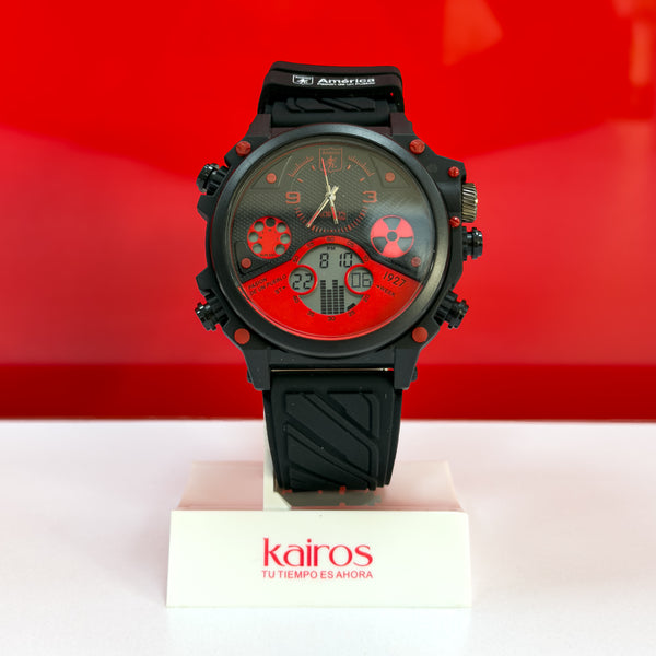 RELOJ AMERICA NEGRO